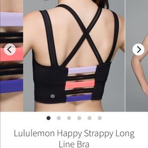Lululemon size 6 Happy Strappy longline bra